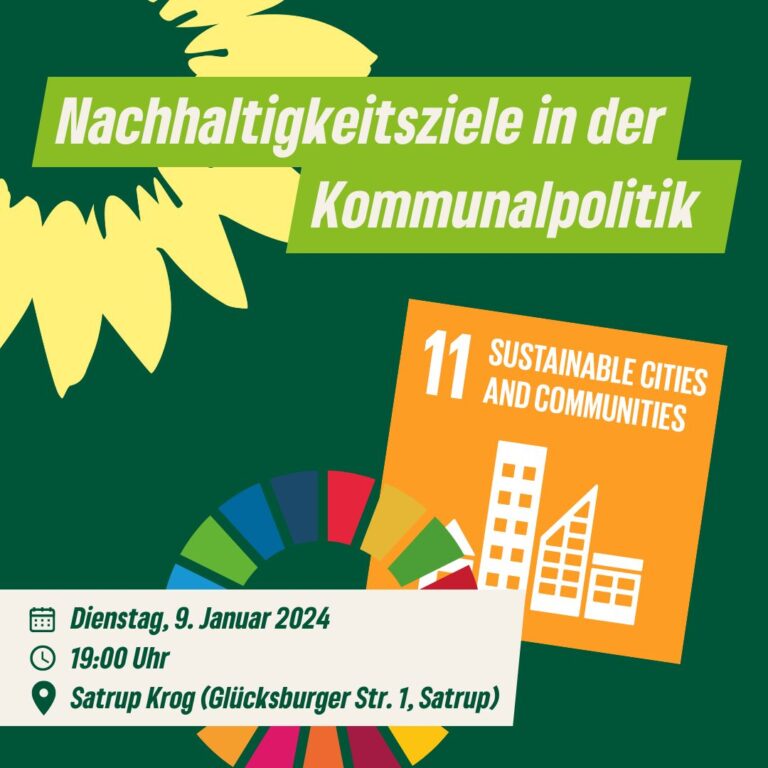 Vortrag mit anschließender Diskussion: Nachhaltigkeitsziele in der Kommunalpolitik