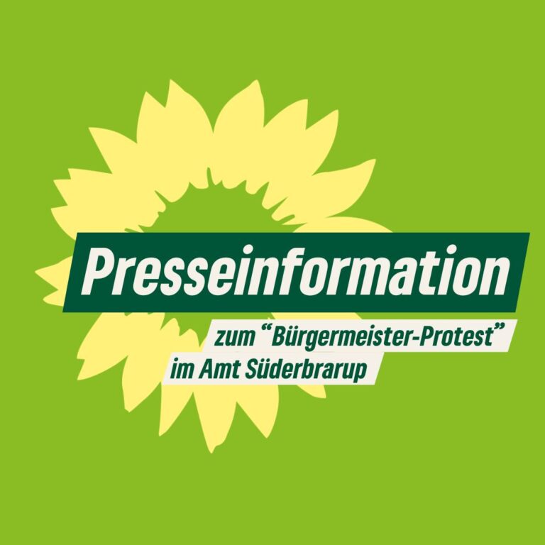 PRESSEINFORMATION – Zu dem veröffentlichten „Bürgermeister-Protest gegen die Regierungspolitik“ des Amtes Süderbrarup