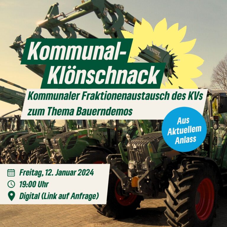 Aus Aktuellem Anlass: Kommunaler Fraktionenaustausch des KVs zum Thema „Bauerndemos“