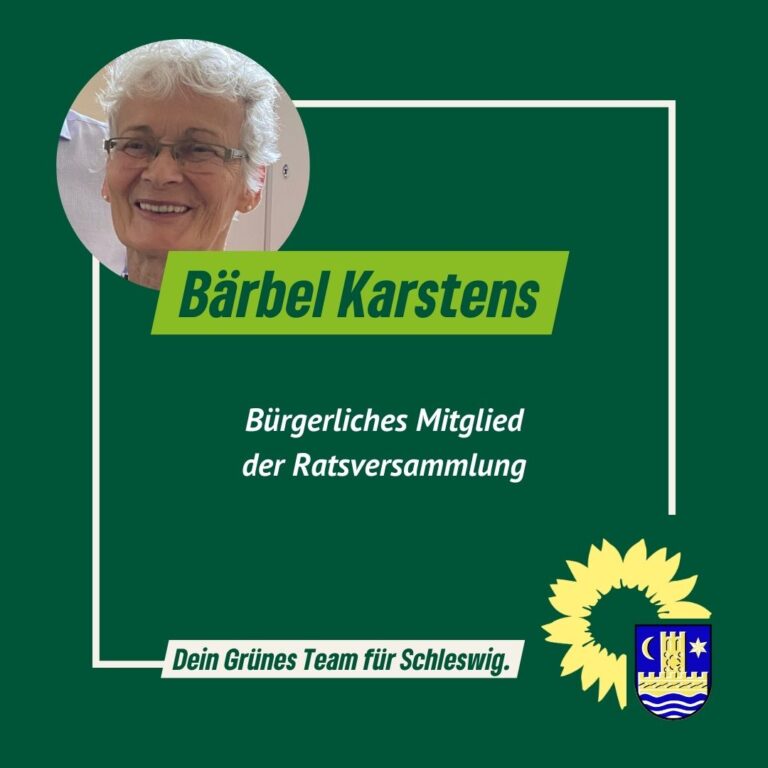 🌿 Dein Grünes Team für Schleswig: Bärbel Karstens