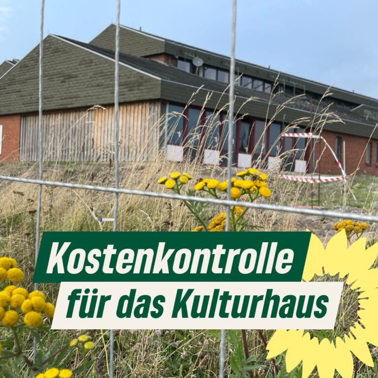 Kostenkontrolle für das Kulturhaus