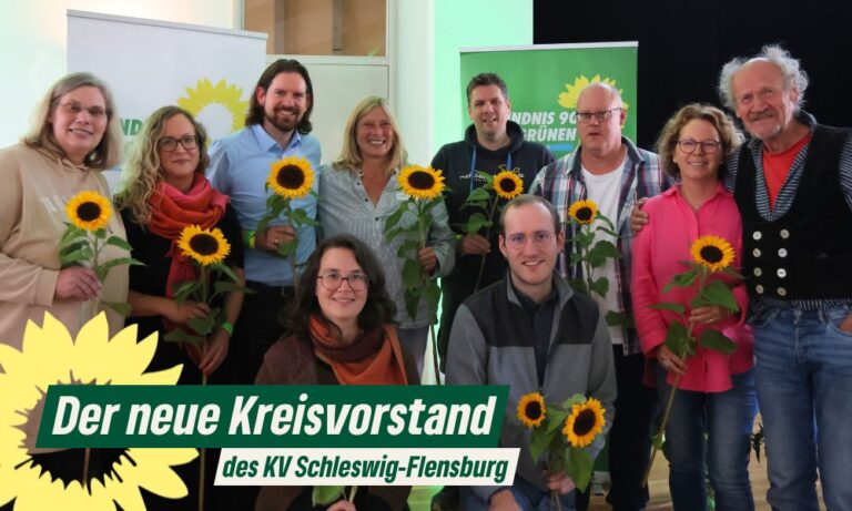 Pressemitteilung: Ein neuer Vorstand für den Kreisverband Schleswig-Flensburg von BÜNDNIS 90 / DIE GRÜNEN