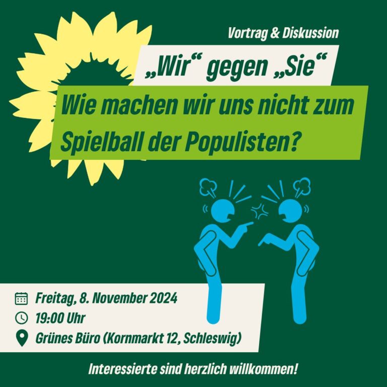 Vortrag & Diskussion: „Wir“ gegen „Sie“ – Wie machen wir uns nicht zum Spielball der Populisten?