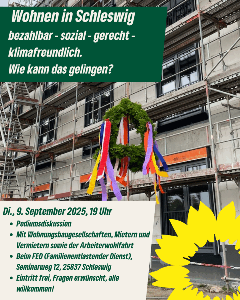 Bezahlbares Wohnen in Schleswig – wie kann das gelingen?