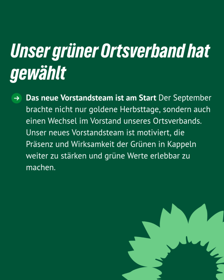 Ein neuer Vorstand im OV Kappeln