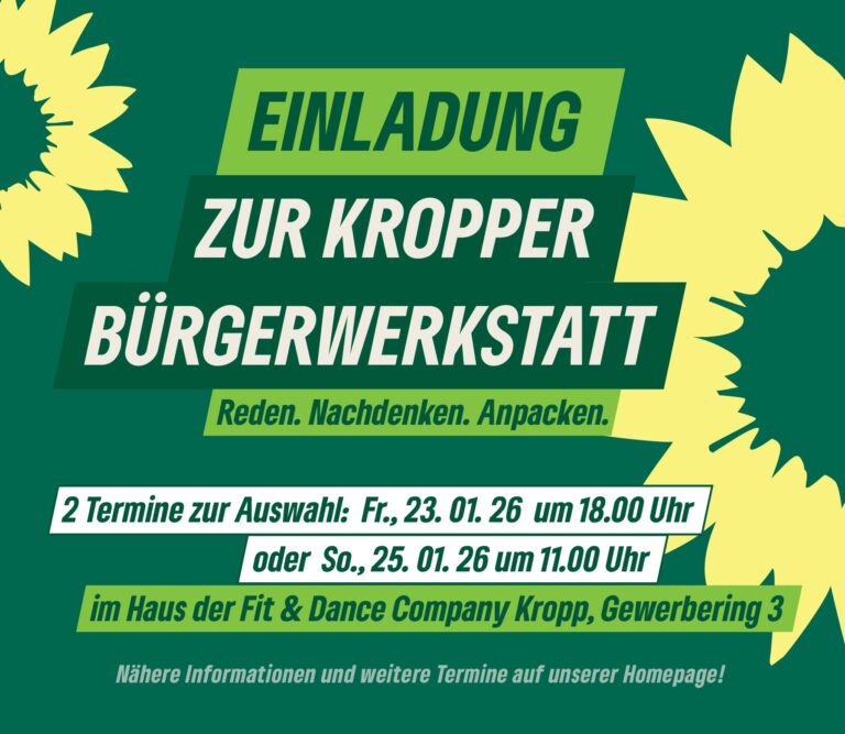 Bürgerwerkstatt Kropp im Januar – Reden. Nachdenken. Anpacken.