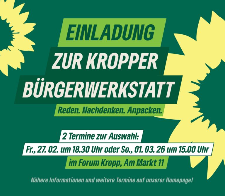 Bürgerwerkstatt Kropp – Reden. Nachdenken. Anpacken.