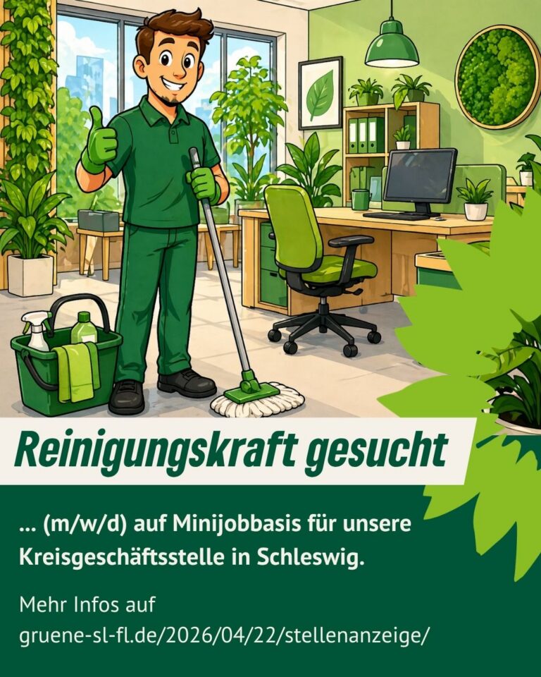 Reinigungskraft (m/w/d) auf Minijobbasis –  Kreisgeschäftsstelle Schleswig