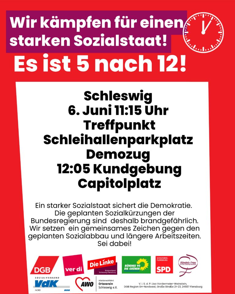 Demo: Wir kämpfen für einen starken Sozialstaat