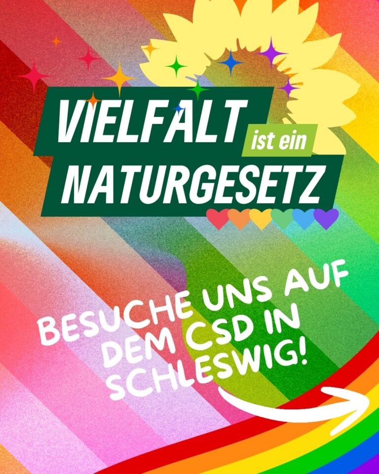 🌈 Schleswig geht noch bunter! 🏳️‍🌈 Besuche uns auf dem CSD am 27.Juni in Schleswig!